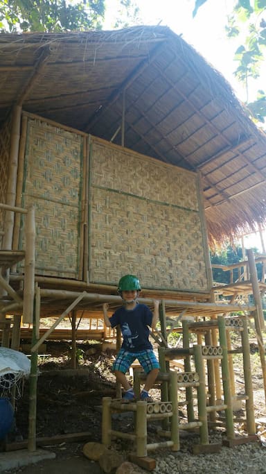 Local craftsmen built on site