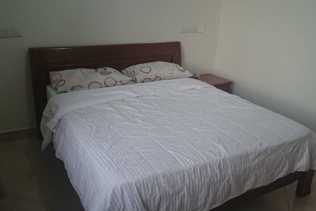 Queen sized beds will extra bedding's provided