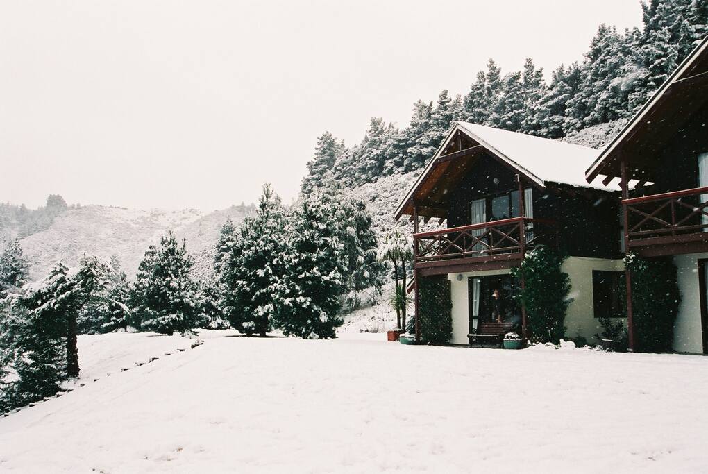 The chalet midwinter