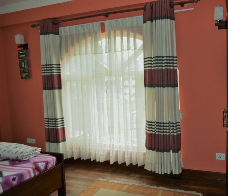 a sweet room awaits you.