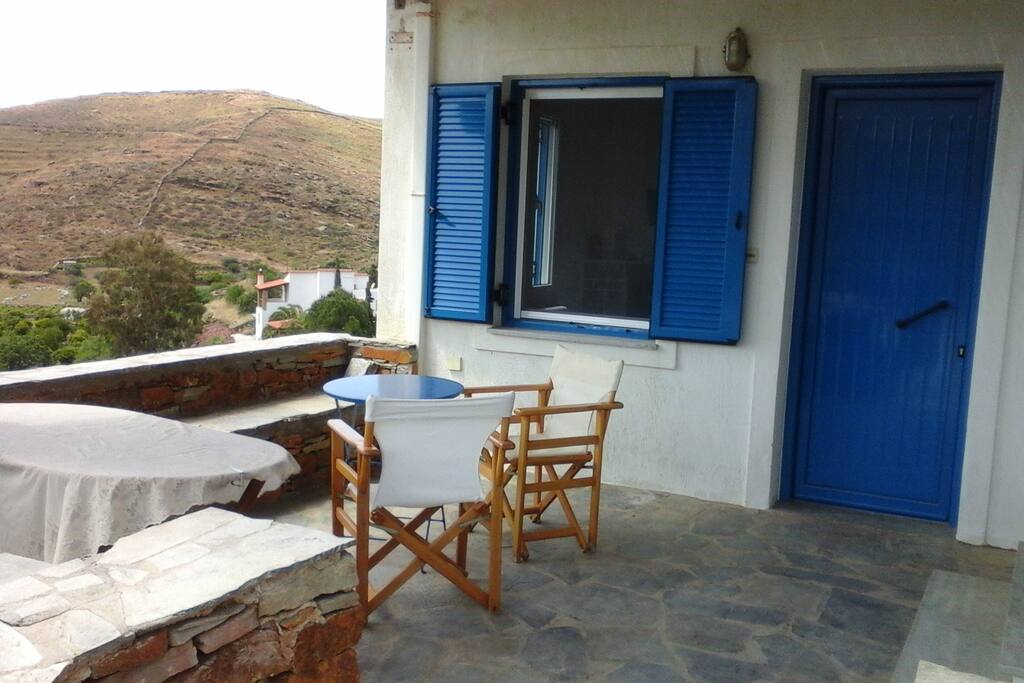 The entrance of the house