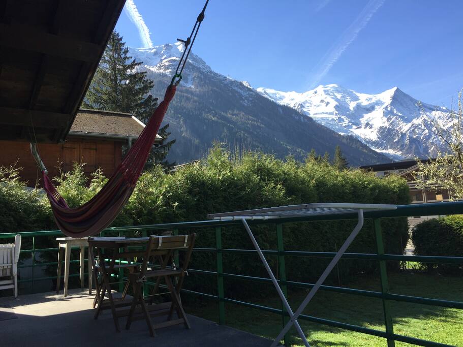 Spacious back deck with fantastic views