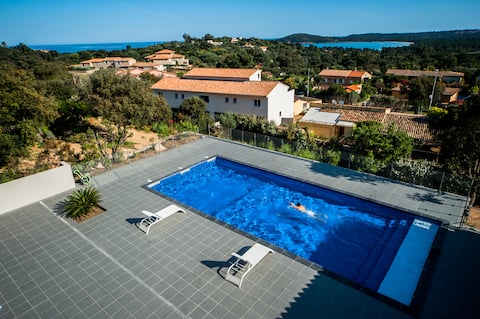 Propriété Airbnb réussie: 1-T3 sea view, spa, pool, gym, hammam à Zonza