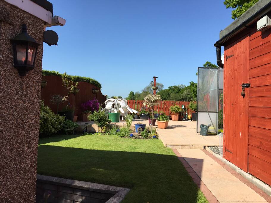 BBQ area and patio for when it is sunny!