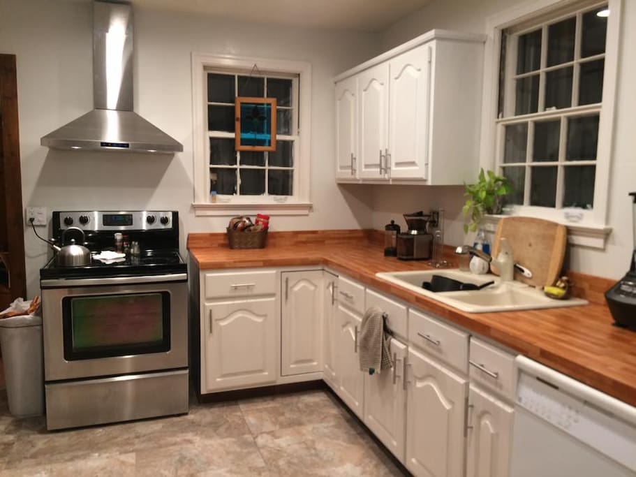 Fully stocked to make meals or dine in while you're here!