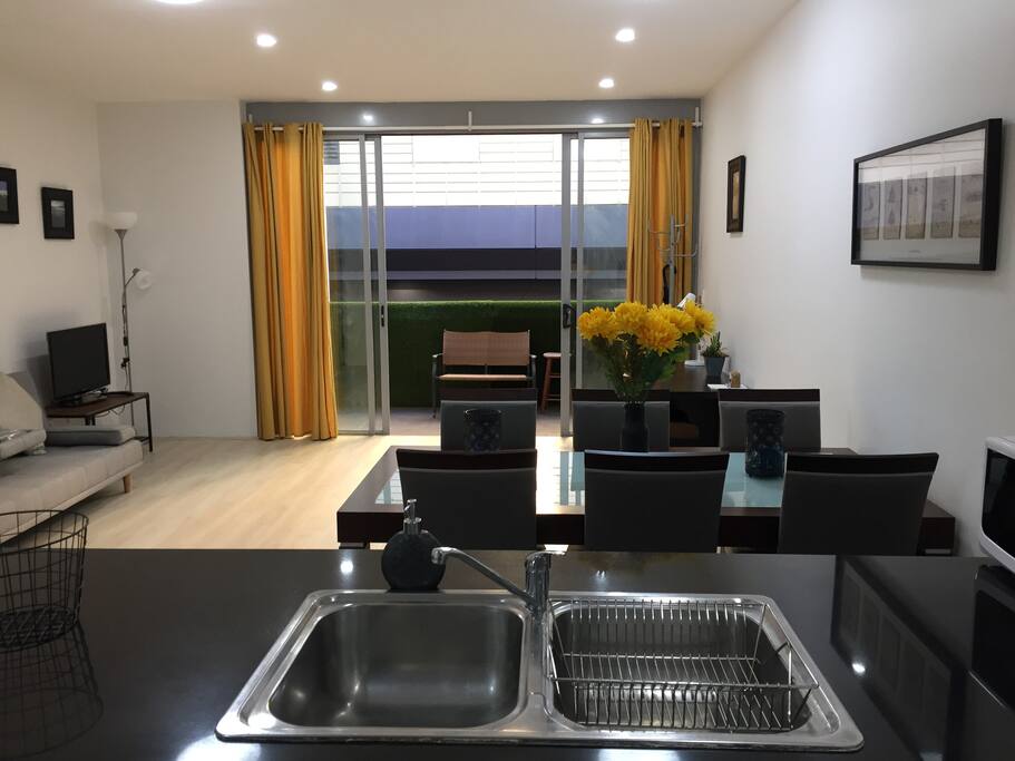 Kitchen and Living Room