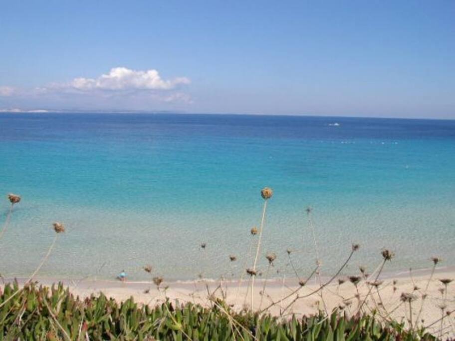 rena bianca beach , 400 metres from the house