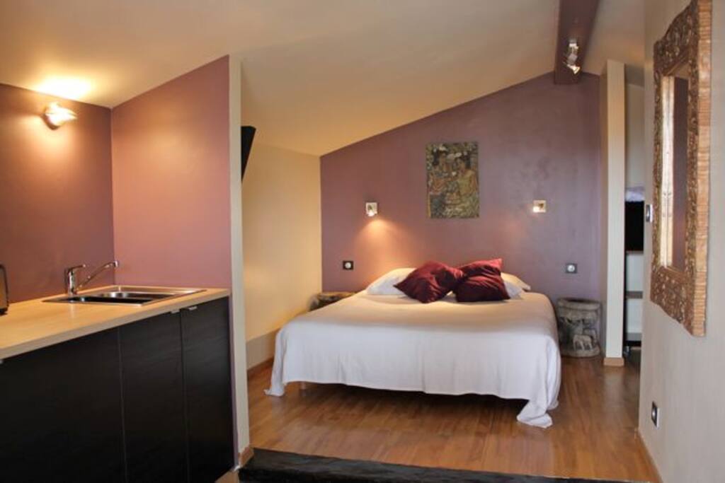 chambre avec kitchenette