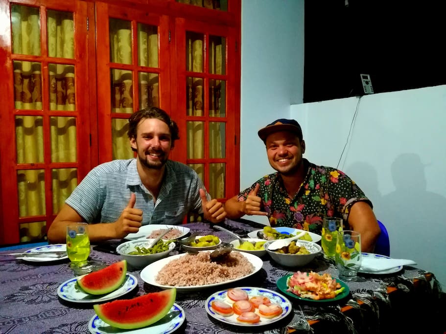 Guests enjoy the Dinner.