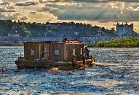 Unusual, traditional Loire boat