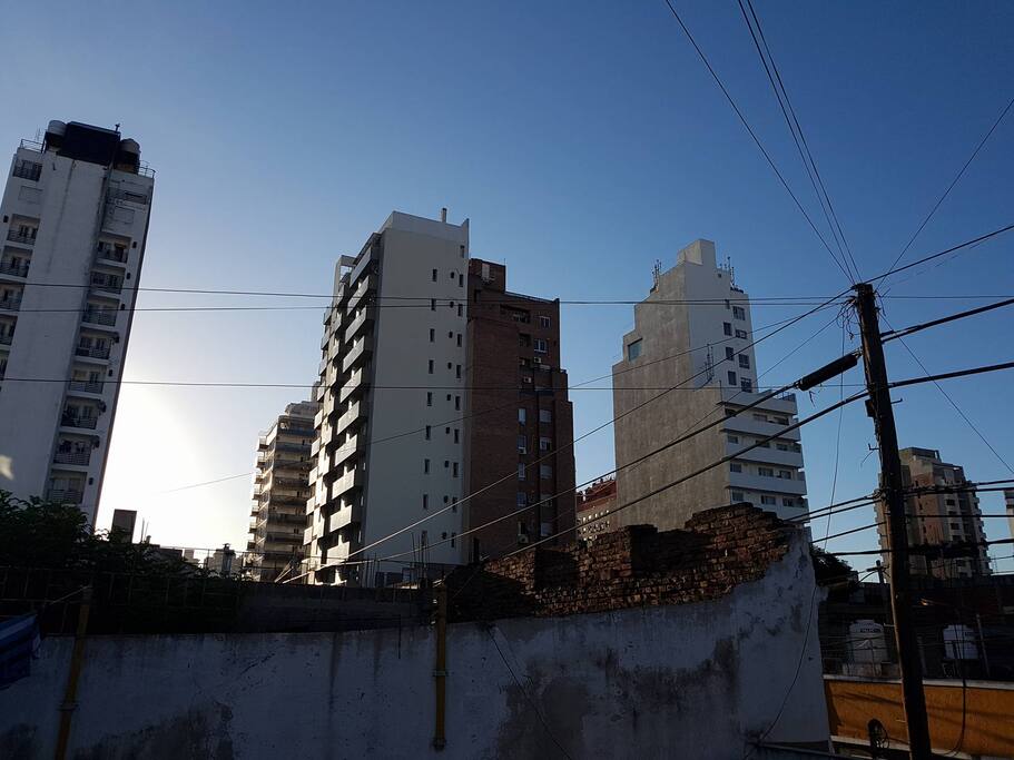 vista desde la terraza...