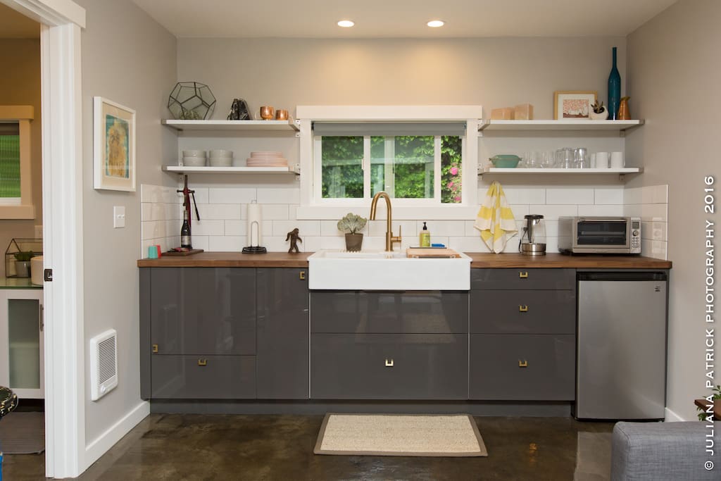 Well-Stocked and Sleek Kitchen