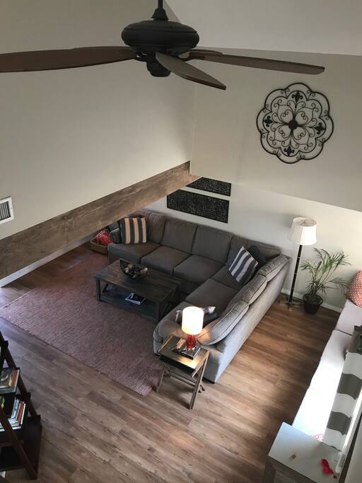 Aerial View of Living Room