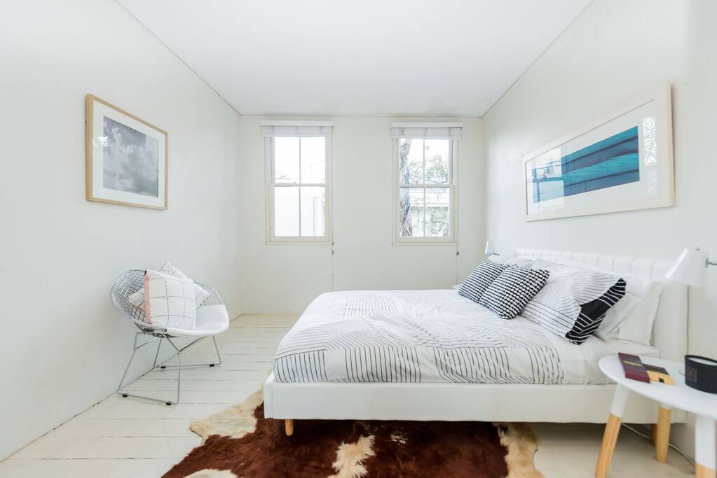 Upstairs you’ll find two double bedrooms. Each fitted with a comfortable double bed. Each bed will be made with fresh sheets ready for your arrival. Lamps next to each bed will give you a chance to relax in your own domain before falling off to sleep