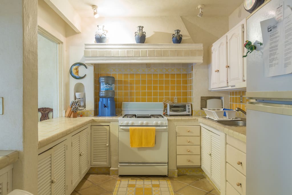 Fully stocked kitchen