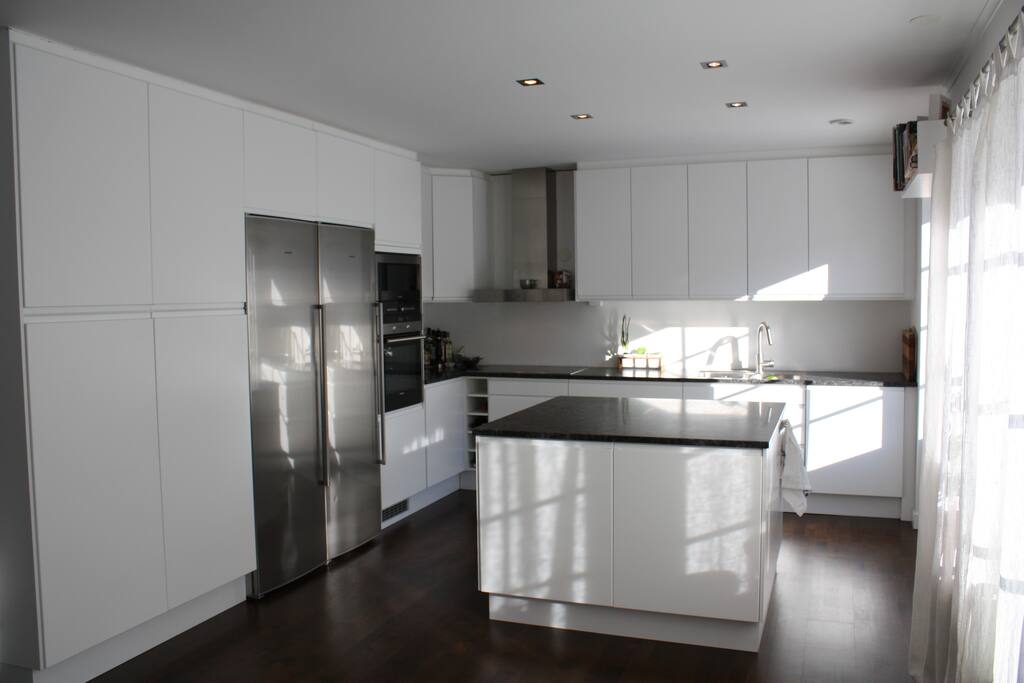 Open kitchen area