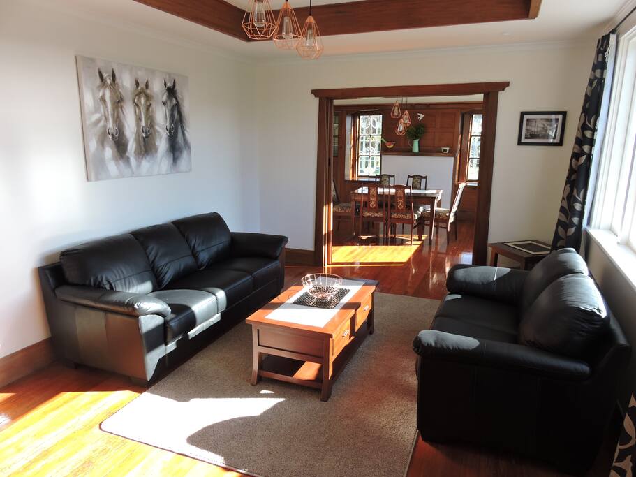 Lounge through to dining area.