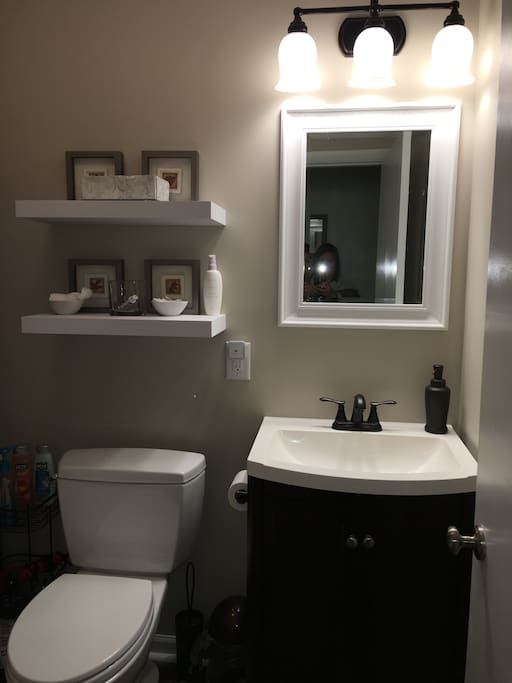 Private guest bathroom.