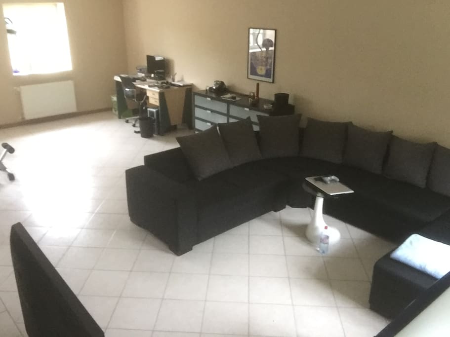 Here we have a bigger overview of the heart of the flat; the living room