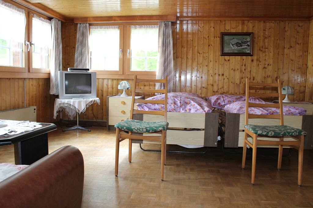 Schlafzimmer 1 mit Gildsteinofen