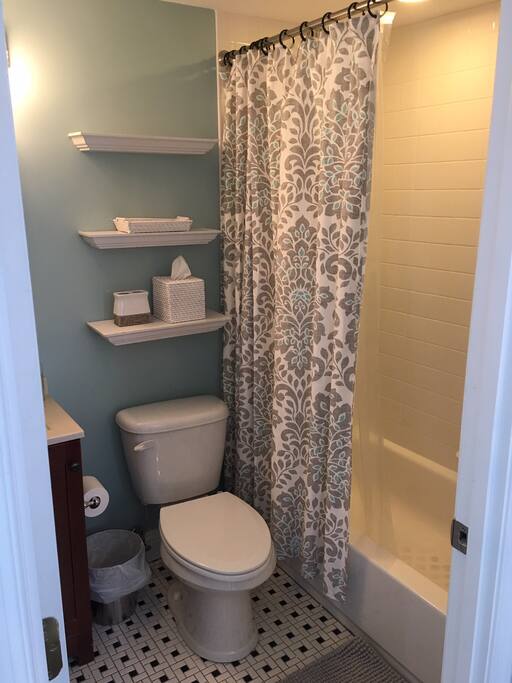 First bedroom, with full bath