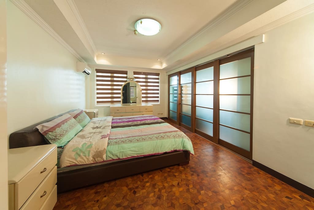 Master's Bedroom with a split type aircon