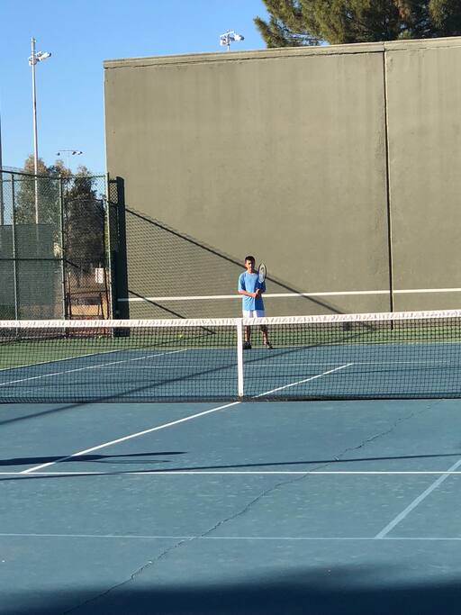 Tennis a half mile away at Indian School park.