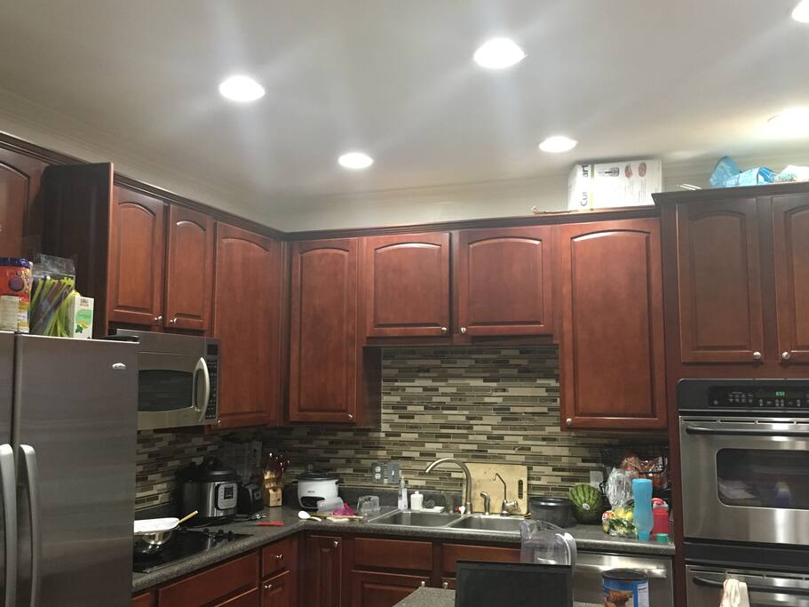 Kitchen with owens and all other basics