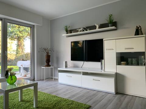 Erfolgreiche Airbnb-Immobilie: Cozy apartment near exhibition center/airport in Lohausen