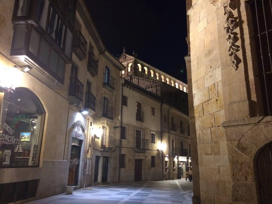 El apartamento se encuentra en este edificio, catalogado por el ayuntamiento de Salamanca como historico