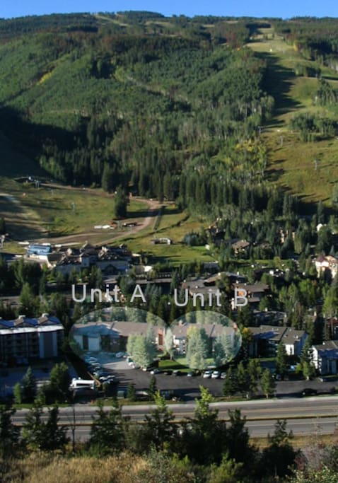 We are in Unit B, see how close to the mountain!