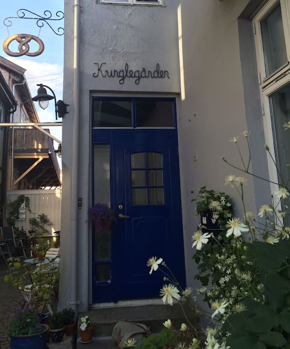 The front door.