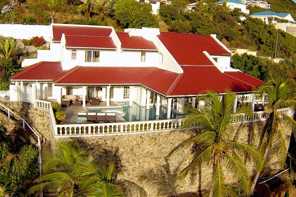 Aerial of the house