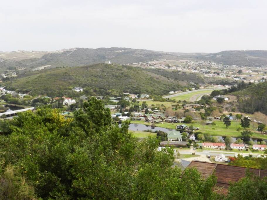 View from lounge over Great Brak River and Pine Creek