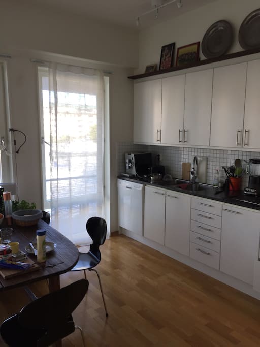 Kitchen and table
