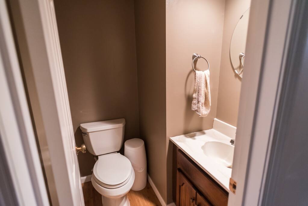 First floor powder room