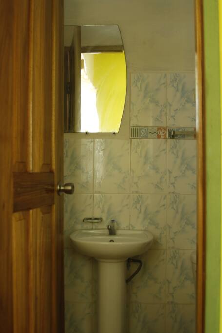 Private bath with Hot shower