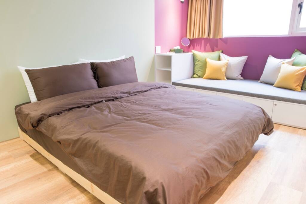 3F room_purple 舒適雙人床