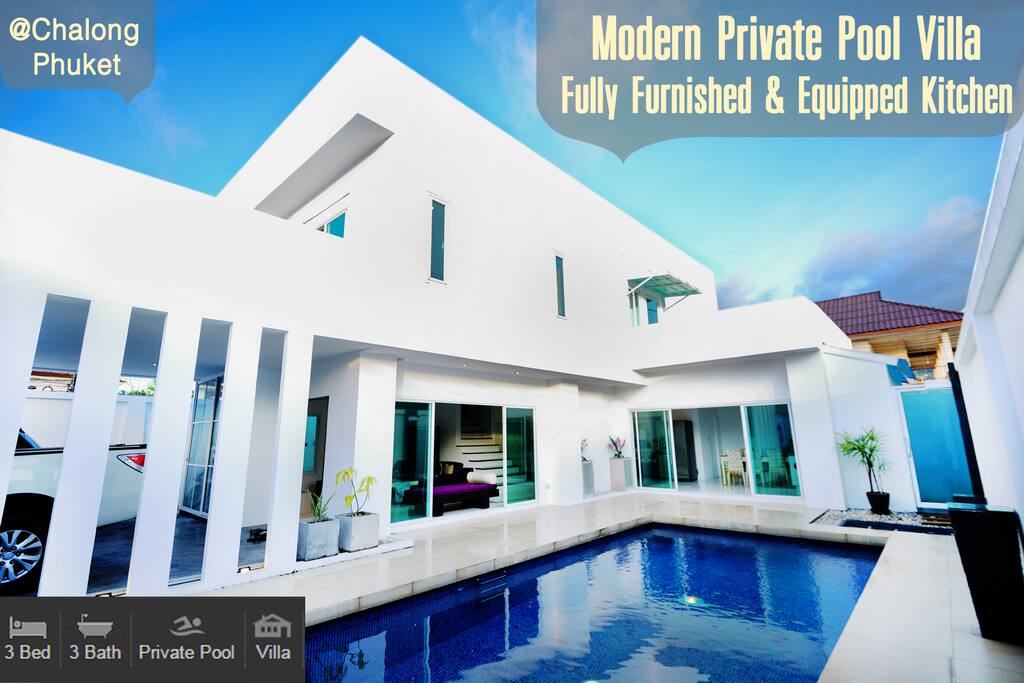 Modern Private Pool Villa 2-storey @Chalong Phuket