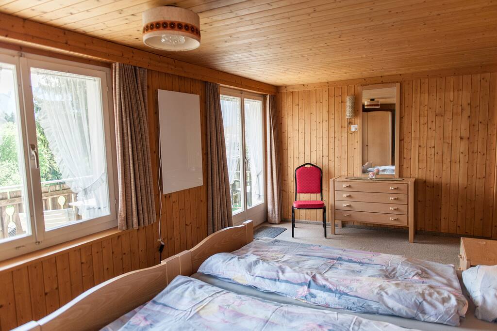 Zimmer, Balkon, Aussicht