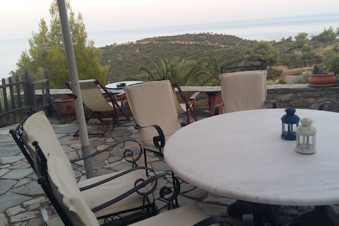 Breathtaking view house in Sarti!#