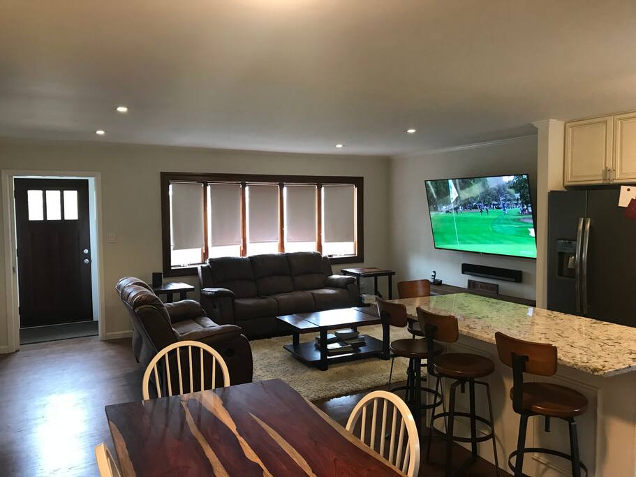 Open floor plan. Enjoy a meal at the island or hang in the living room