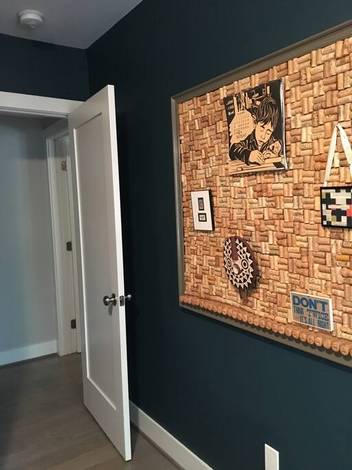 Entry to private bedroom off the main hallway.