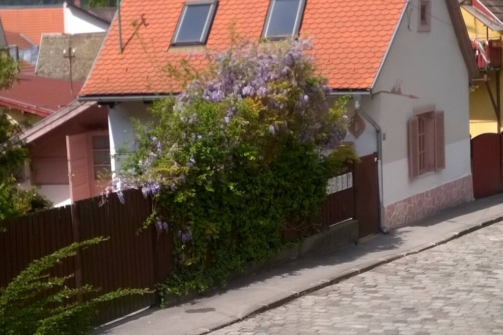 Visegrád-Kálvária fogadó-Kis ház az utca felől