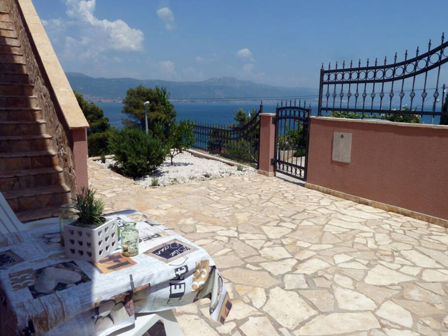 Terrace in front of the apartment