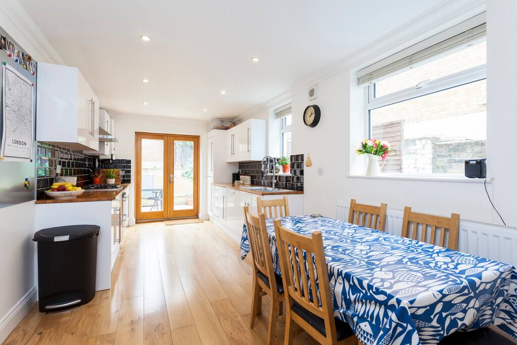 Large fully equipped kitchen