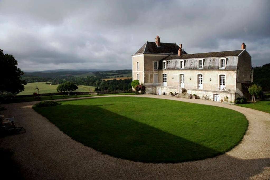 Chateau and lawn