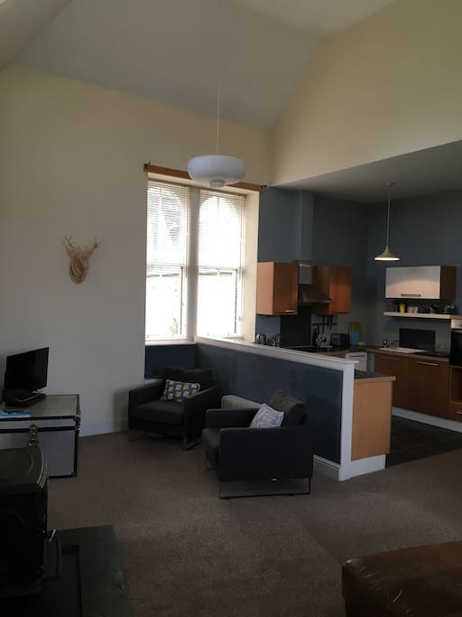 Open plan kitchen lounge
