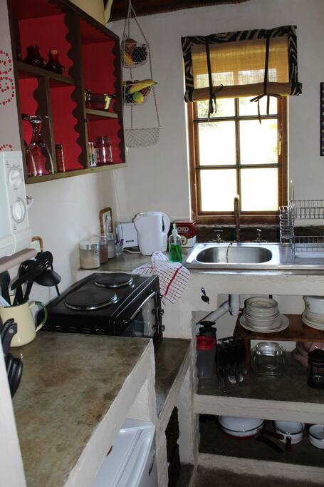 Kitchenette fully equipped for self catering purposes