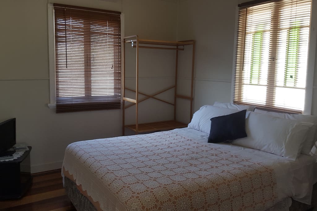 Air conditioned room with good natural light for reading while you rest during the day. Has its own tv for those night owls who love watching dvd's. My sister and husband watched 'Australia' twice running the first time they saw it.